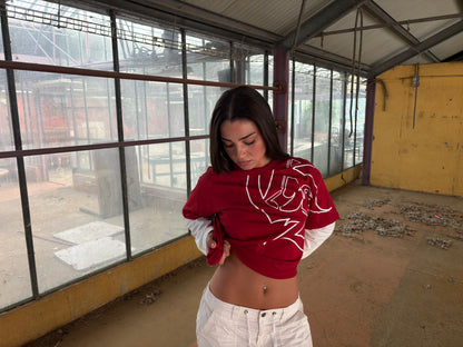 RED LONG SLEEVE TEE