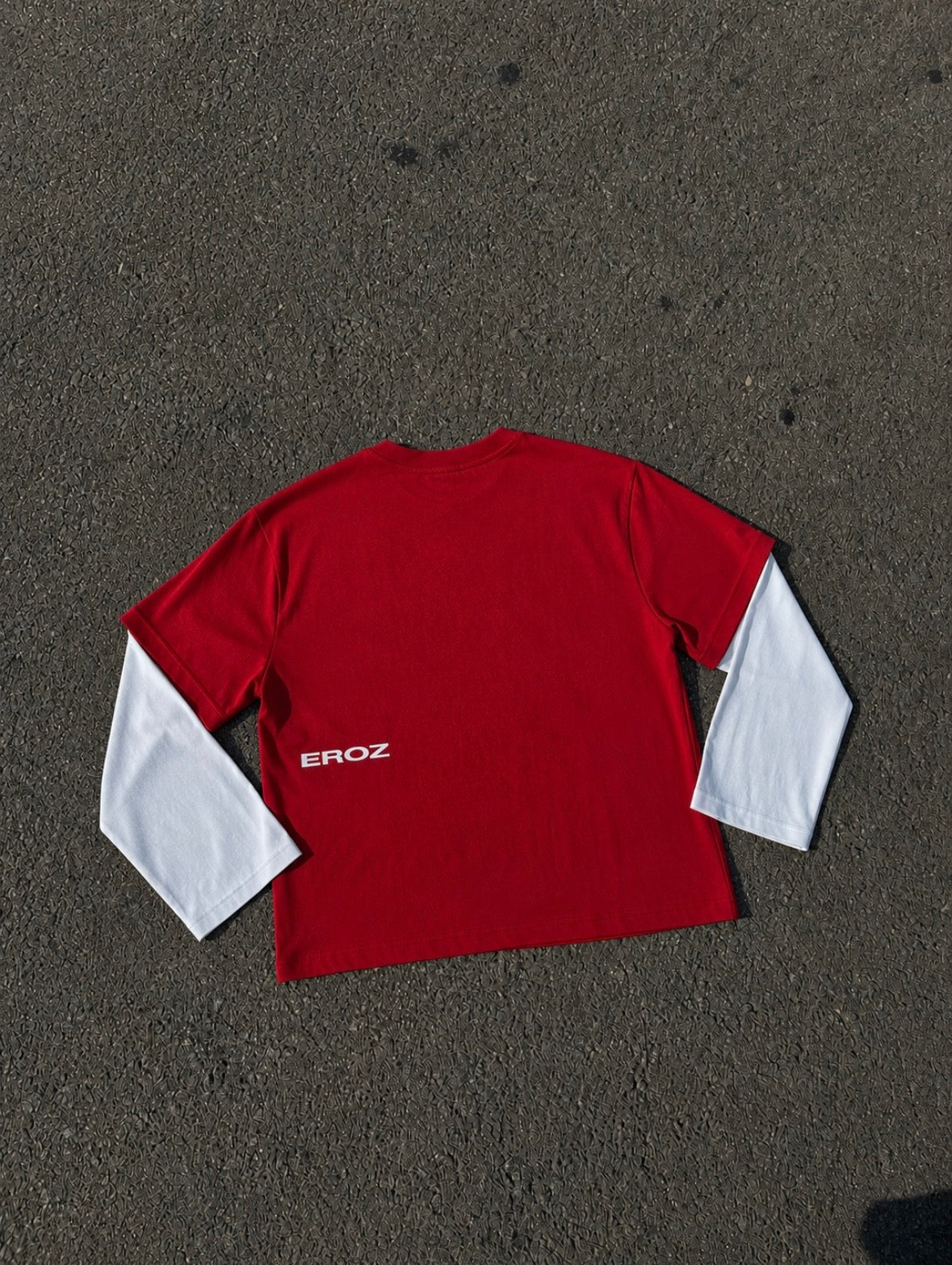 RED LONG SLEEVE TEE